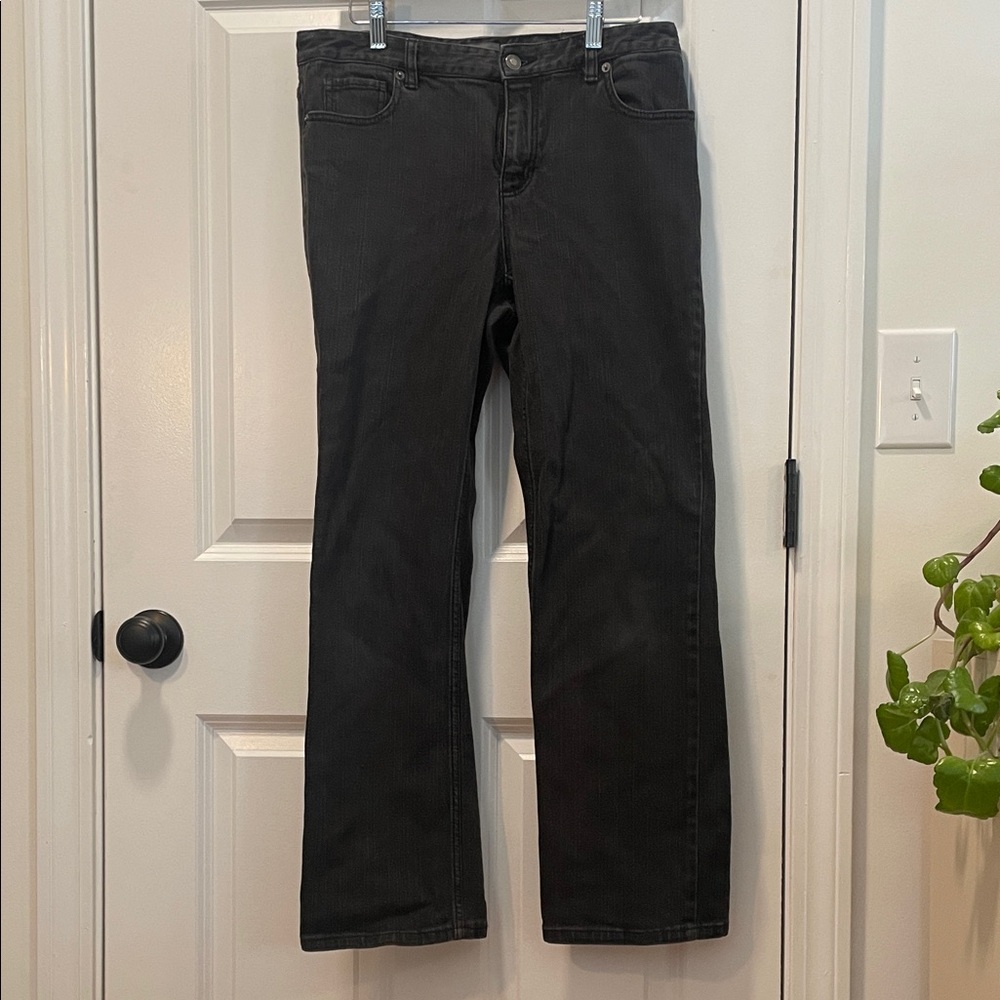 Liz Claiborne Women's Black Slim Boot Cut Jeans Size 8